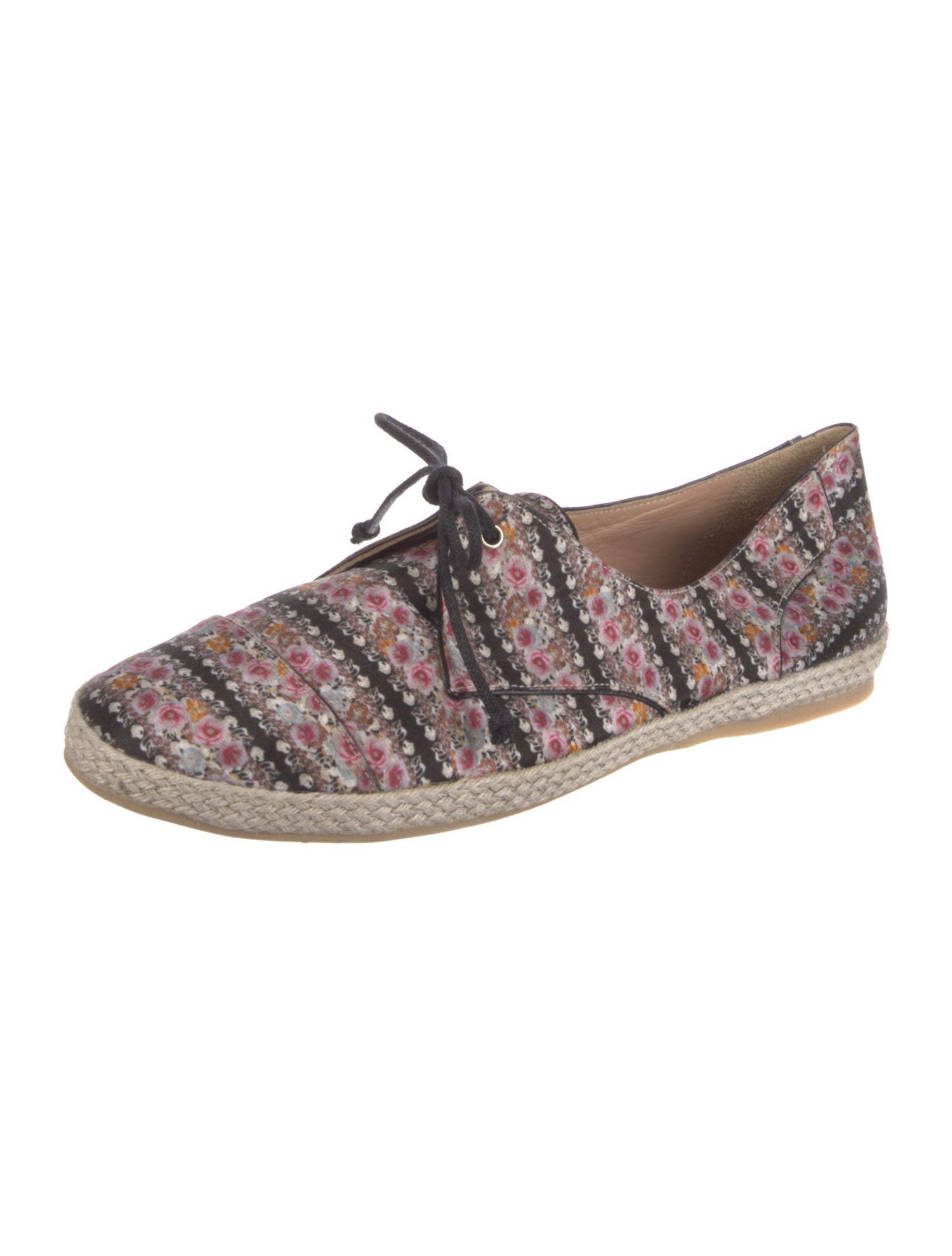 Tabitha Simmons Leather Printed Espadrille Sneakers